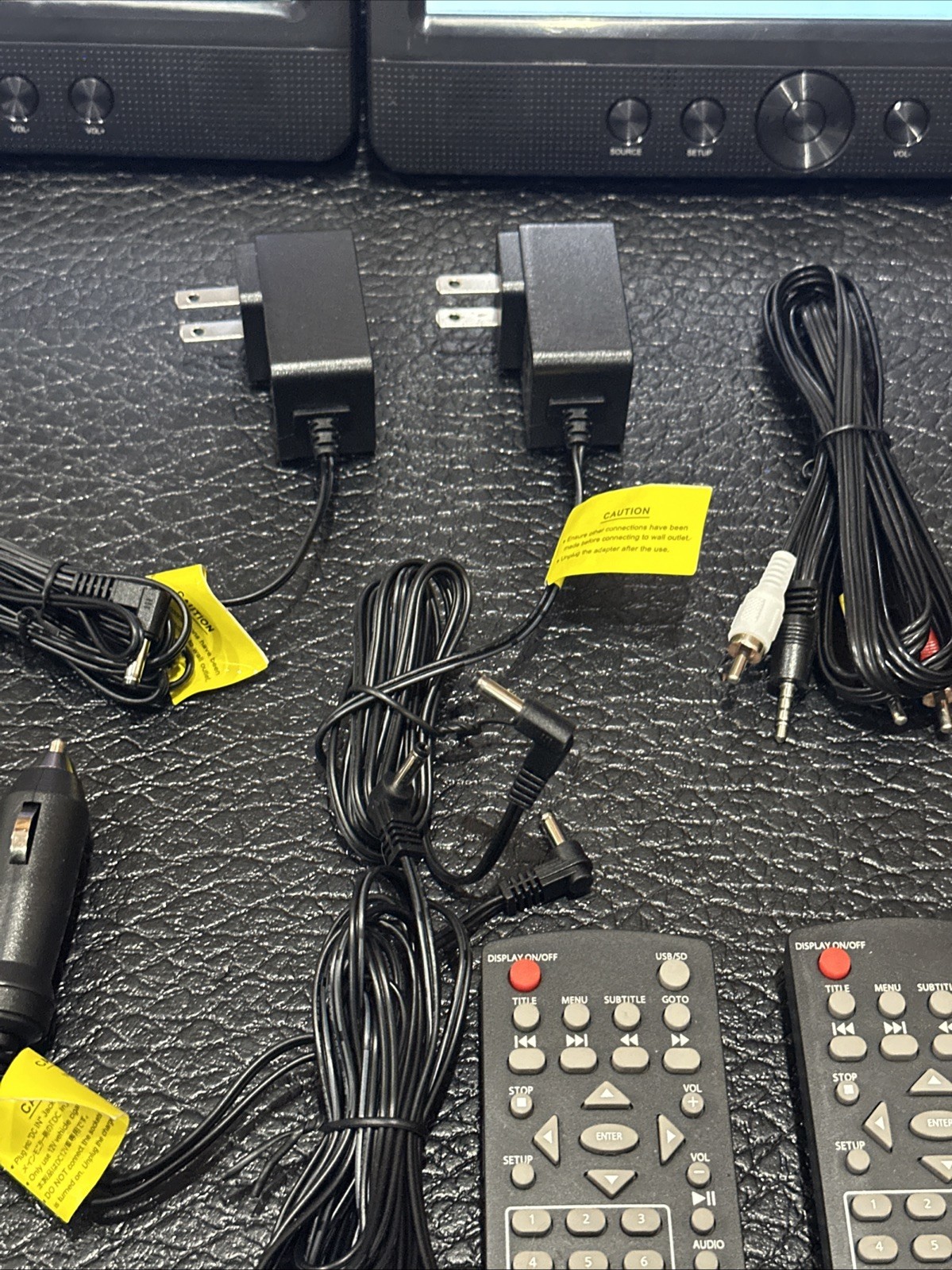 Dual Screen 10.5" Portable DVD Players for Car - 5-Hour Battery, USB/SD Support