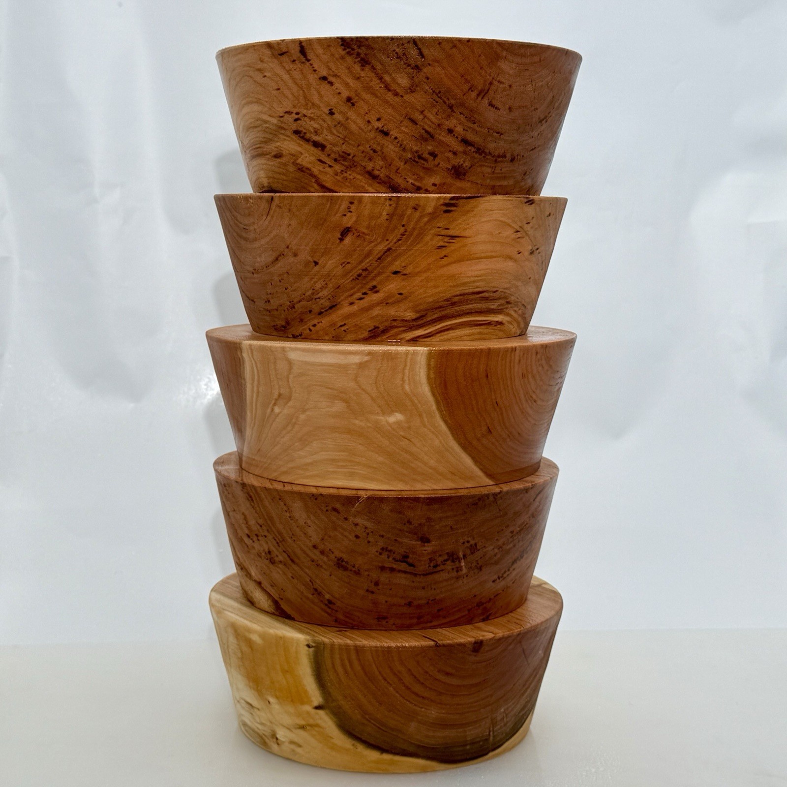 3 BLACK CHERRY BOWL BLANK, 8"X3" WOOD LATHE TURNING STOCK, FREE SHIPPING!!