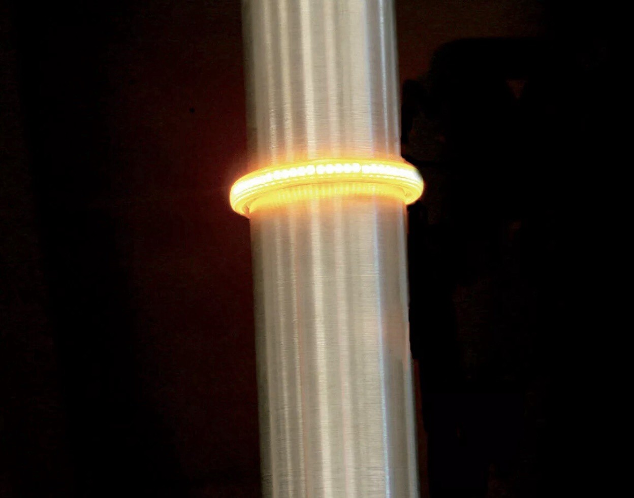 Custom Dynamics TruWrapz LED Front Turn Signals 49mm Forks Amber Smoke Harley A1