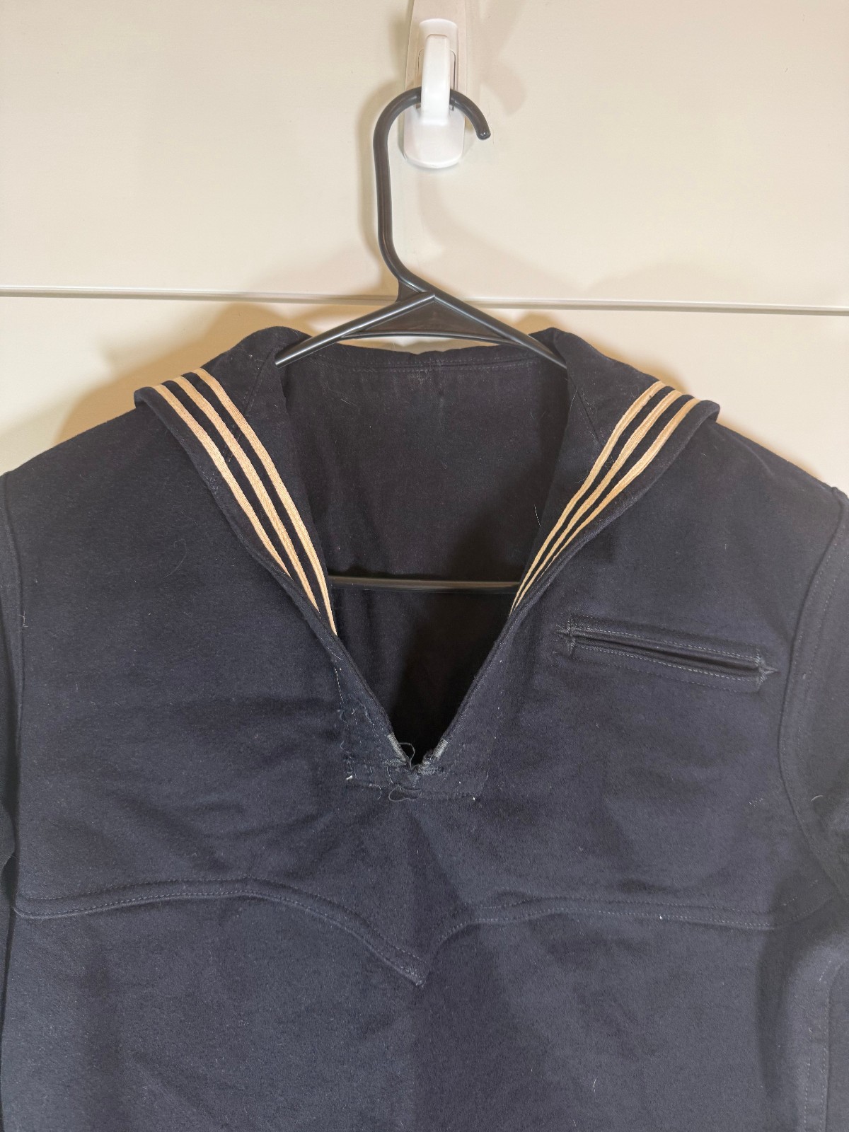 Vintage U.S. Navy Sailor Uniform Jumper Naval Clothing Factory Wool Middy Top