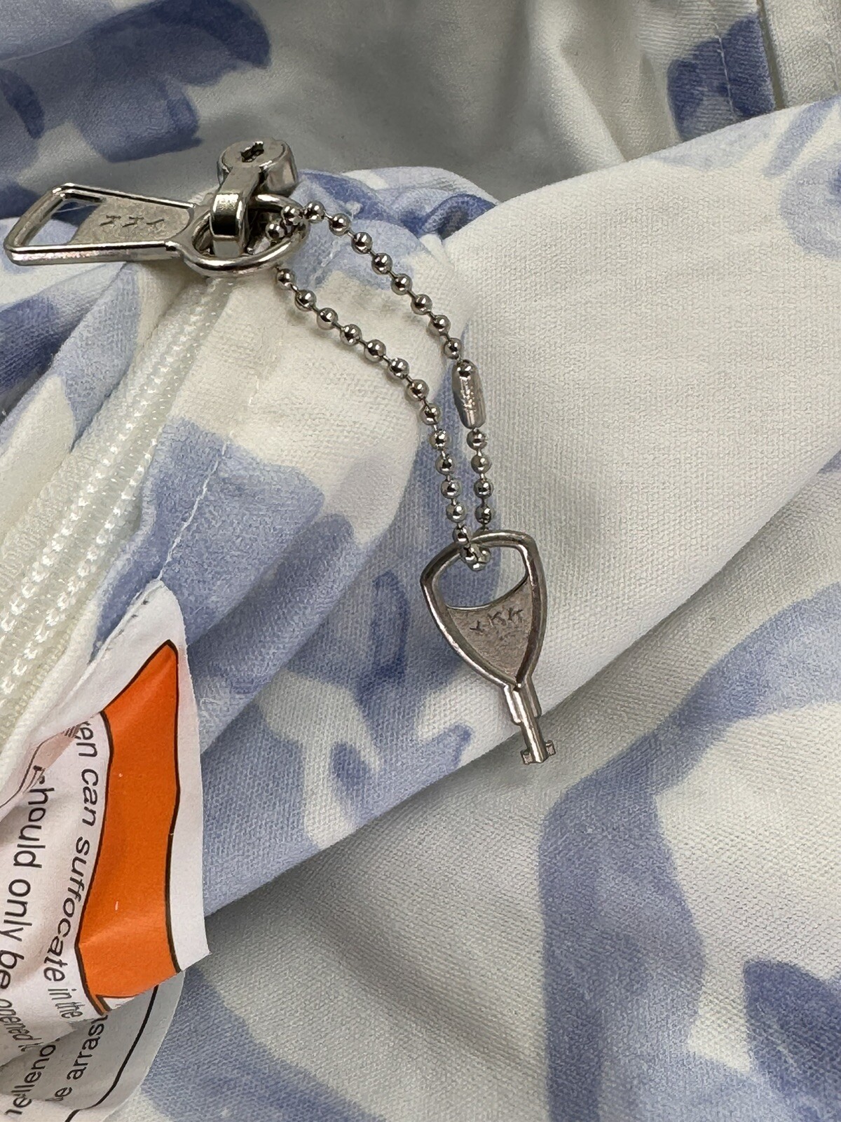 NWOT Pottery Barn LoveShackFancy Bean Bag Slipcover Blue Garden Damask