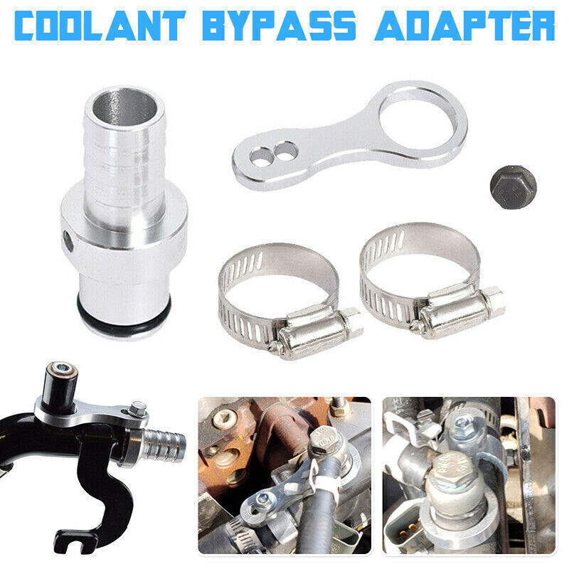 Coolant Bypass Hose Barb Adapter Set For 2009-2019 Dodge Ram Cummins 6.7L Diesel