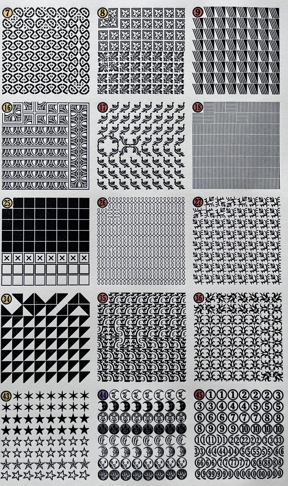 New Letterpress Type - 18-point Borders