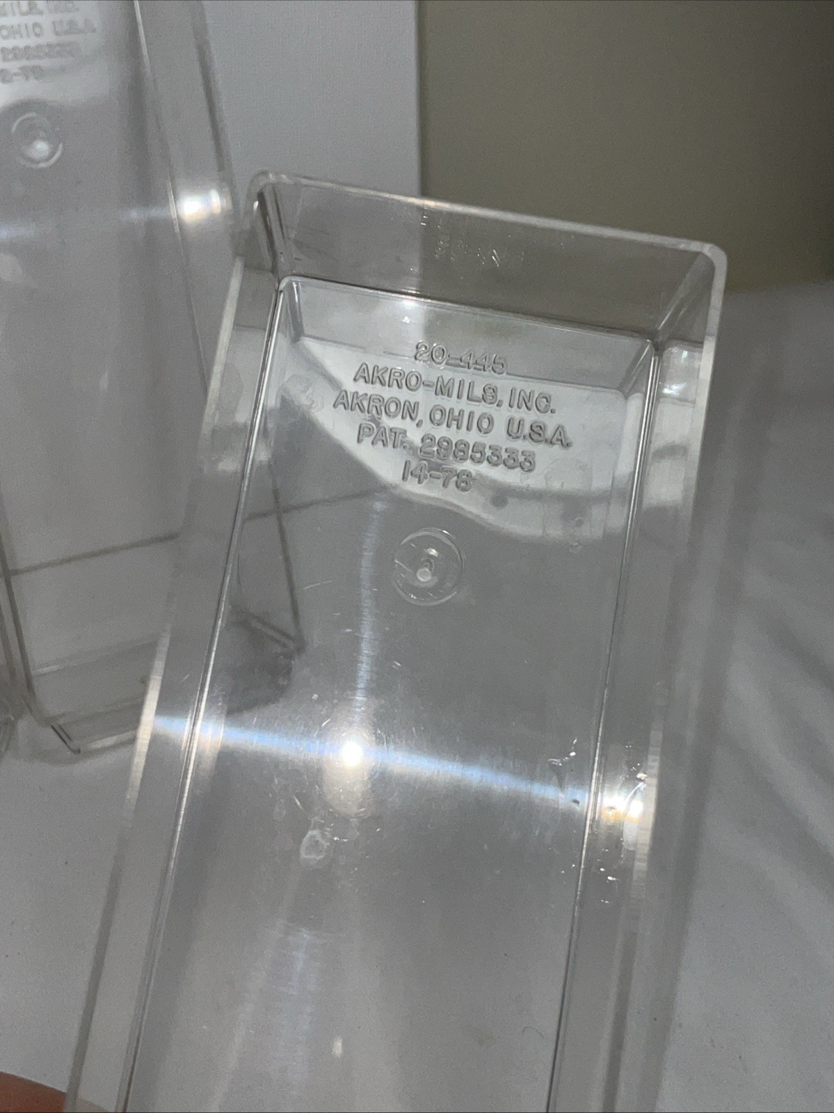 EXCELLENT 4 AKRO-MILS 20-445 Plastic Clear Acrylic Drawers Replacements