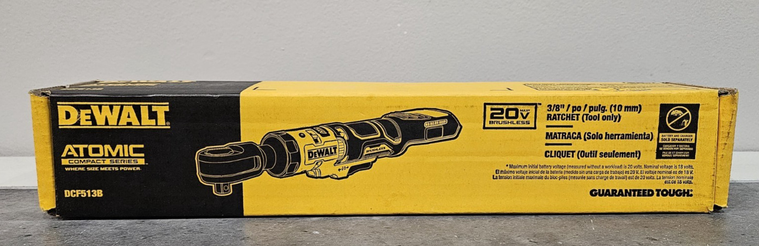 DEWALT ATOMIC COMPACT SERIES 20V MAX Brushless 3/8'' Ratchet DCF513B (Tool Only)
