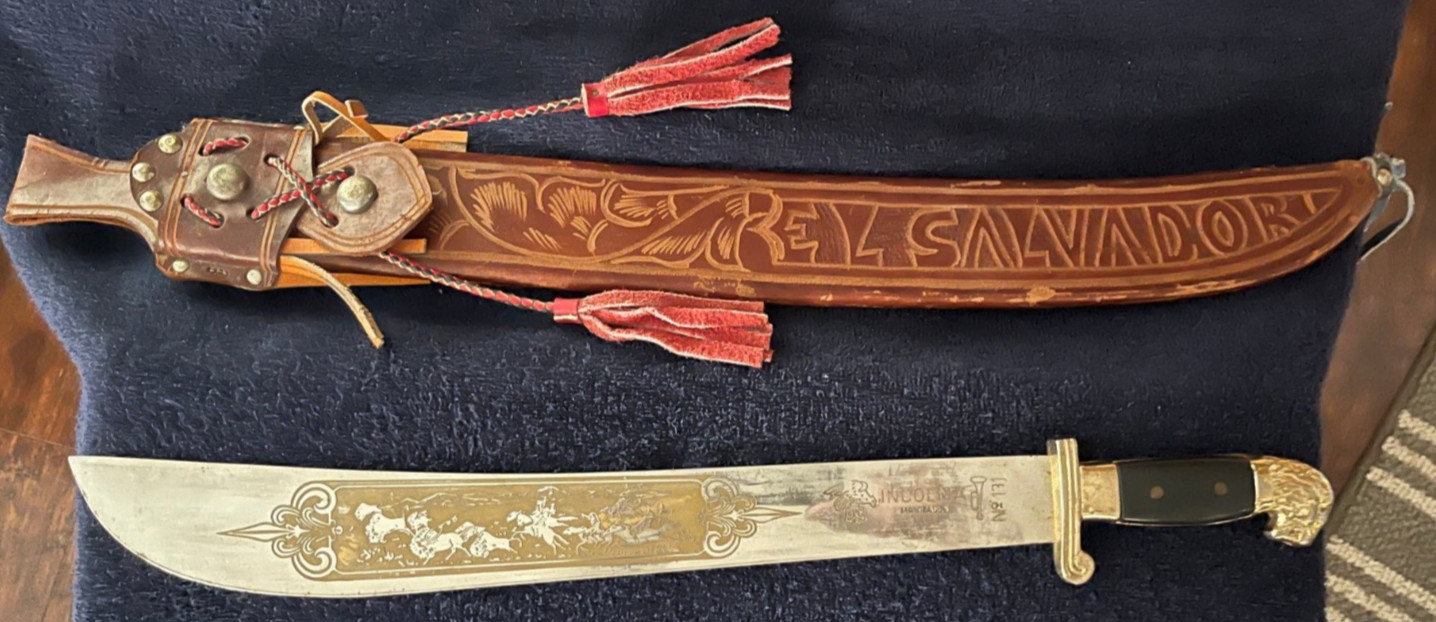 Machete No. 351, Vintage INCOLMA Chromed Lion Head