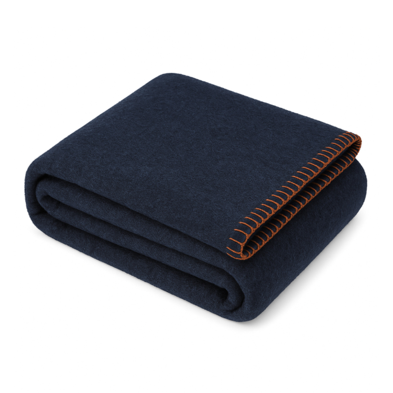 ASR Outdoor 5lb Navy Blue Wool Blanket Camping Survival Gear, 64 x 84 Inches
