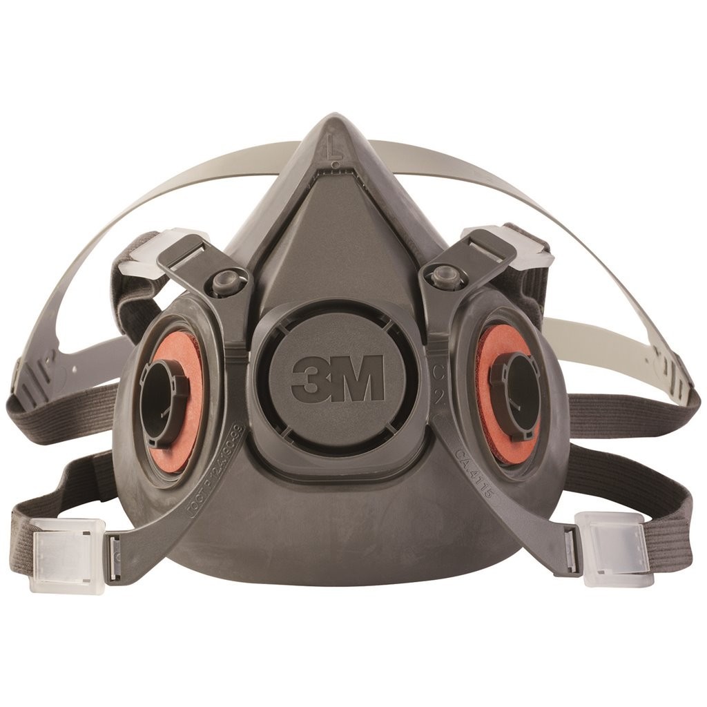 3M 6300 Half-Face Reusable Respirator, NIOSH, Bayonet, 4-Point, Large,