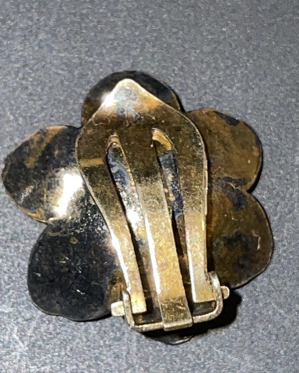 Antique 9253 Sterling Silver Hand-painted Broach And Earrings Norway