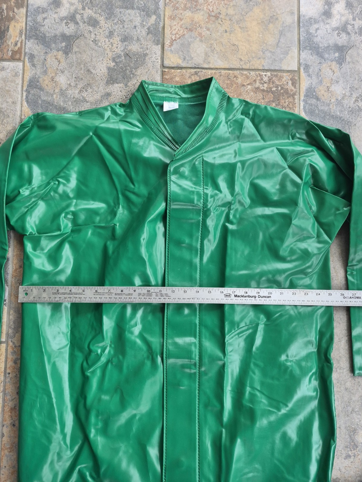 Neese Chem Shield 96 Series Protective Green Coat Adult Large PVC On Polyester