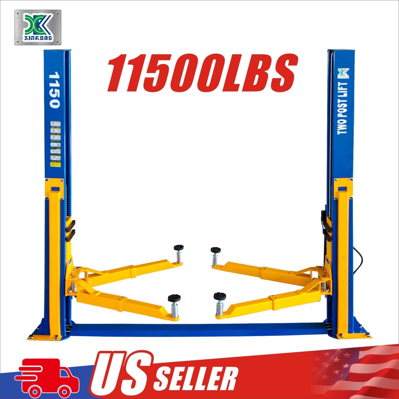 XK 11,500lbs Car Lift 1150 2 Post Lift Auto Truck Hoist 220V Free Shipping