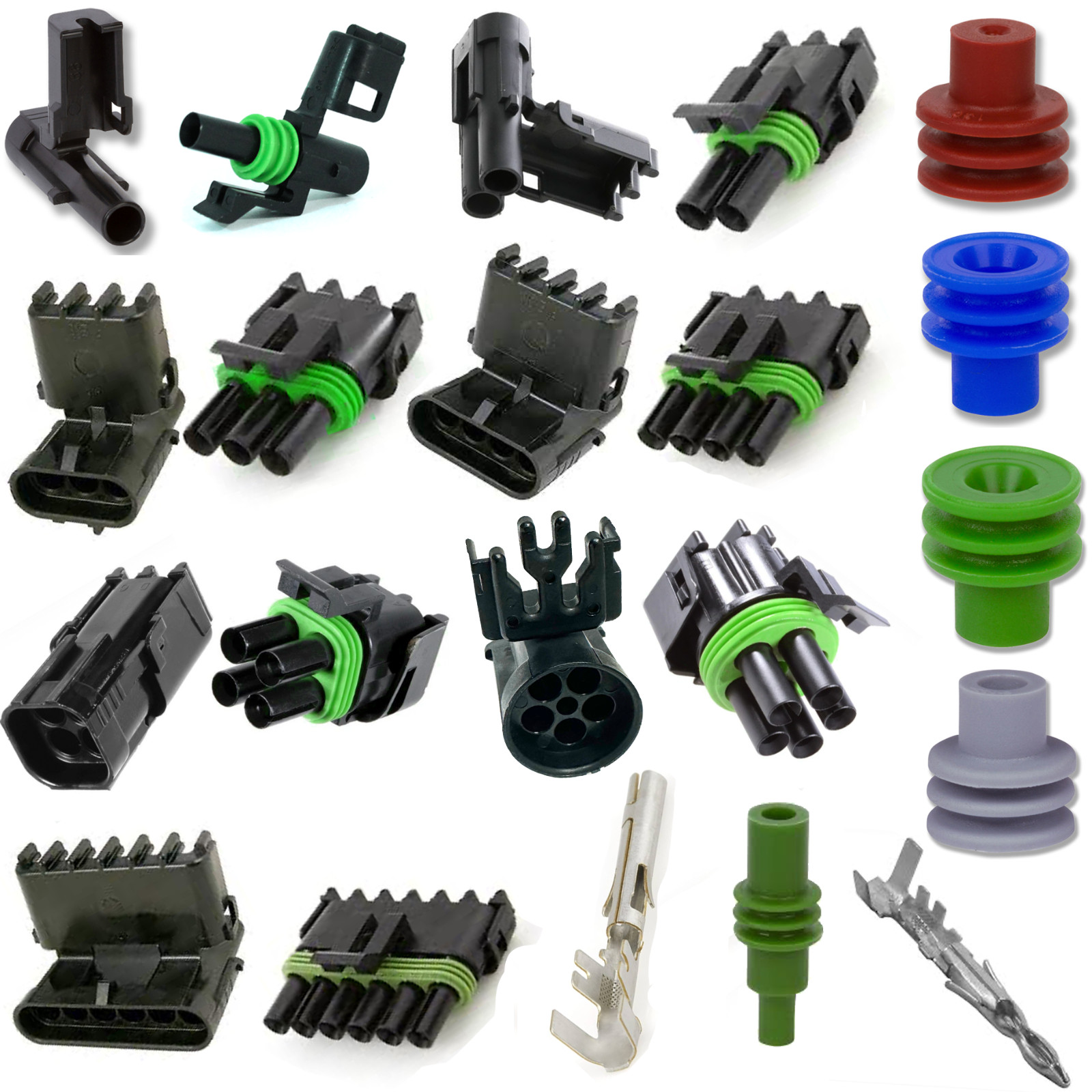 Delphi Weather-Pack Terminal Connector Seal Plug Weatherpack Choose Qty Size