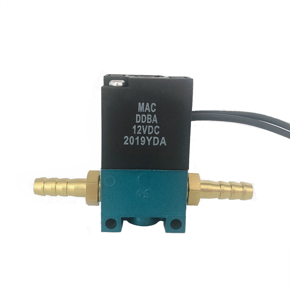 3 Port 12V MAC Electronic Boost Control Solenoid Valve W/ Brass Fittings PWM