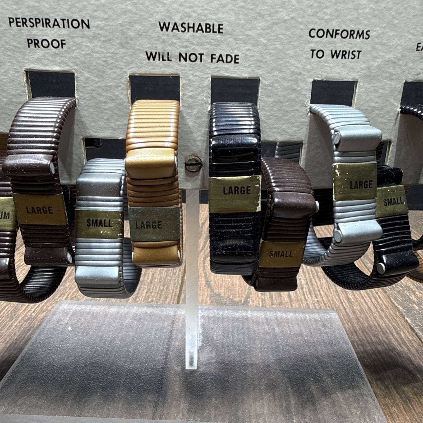 Vinyloy WATCH BAND Countertop Store Display with Watchbands / NOS / Advertising