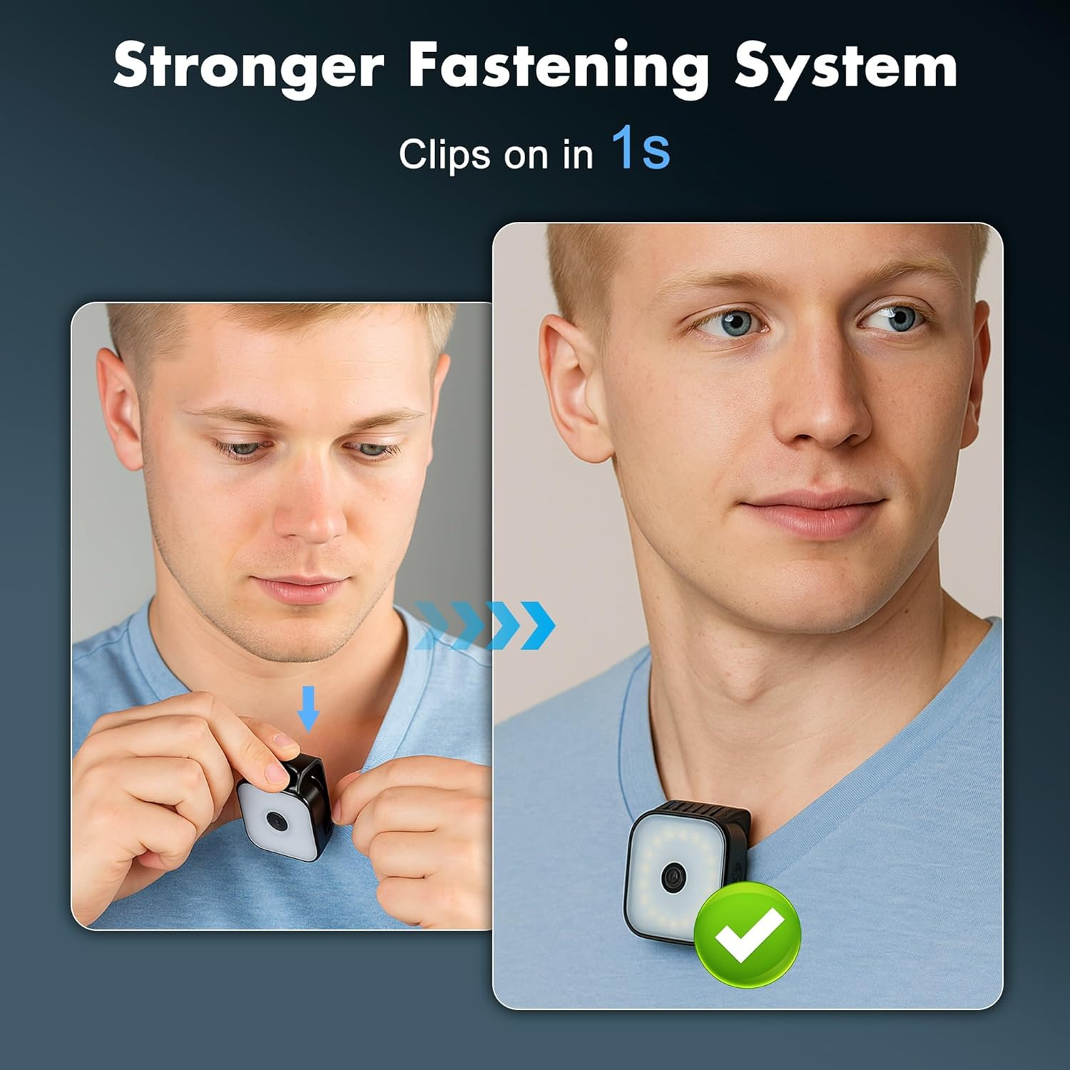 2 Pack Running Lights for Runners - Rechargeable Clip on FlashlightDog Mini Fla