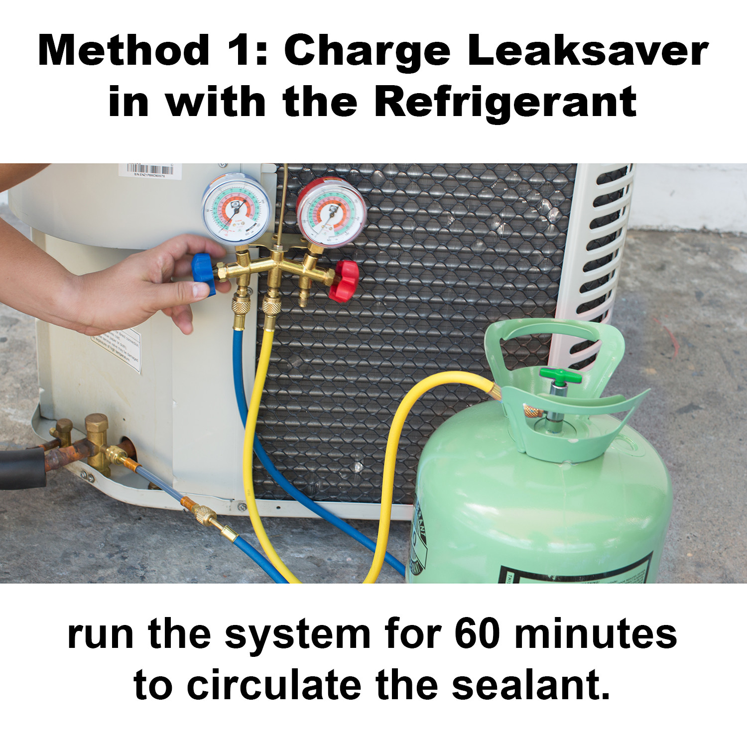 Leak Saver Direct Inject Refrigerant Leak Sealer for HVAC and Automotive Systems