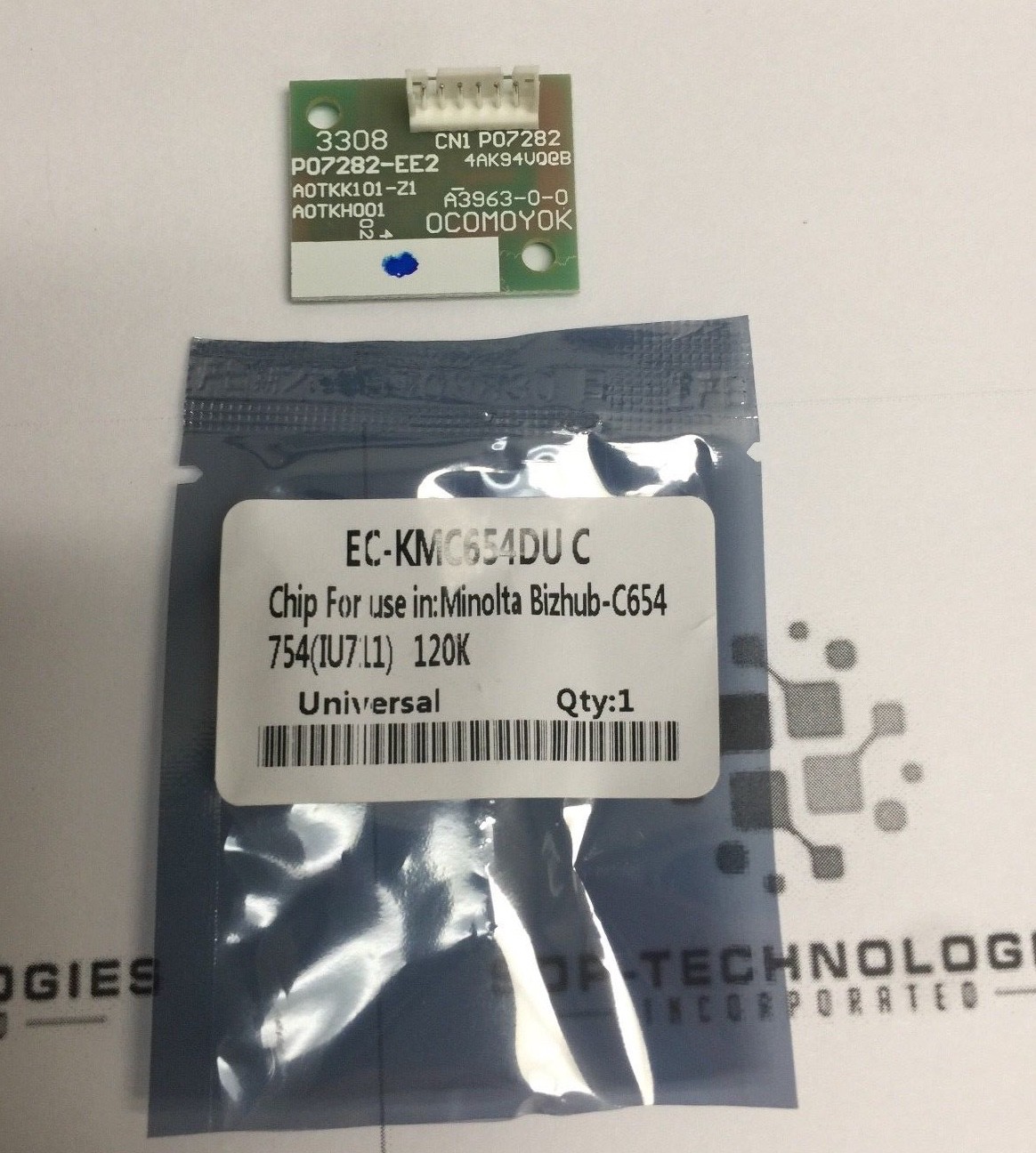 1 Replacement CYAN Drum Chip Konica Minolta Bizhub C654 C654e C754 C754e DR-711