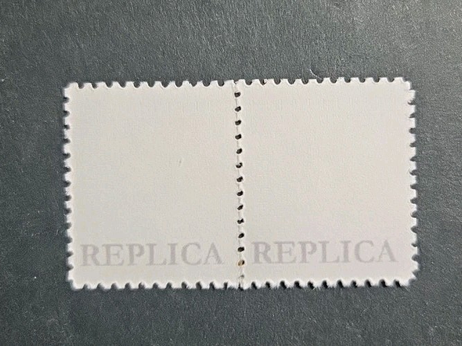 US Stamps SC# 1610c 1979 $1 Rush Lamp "CIA Invert" Replica Pair