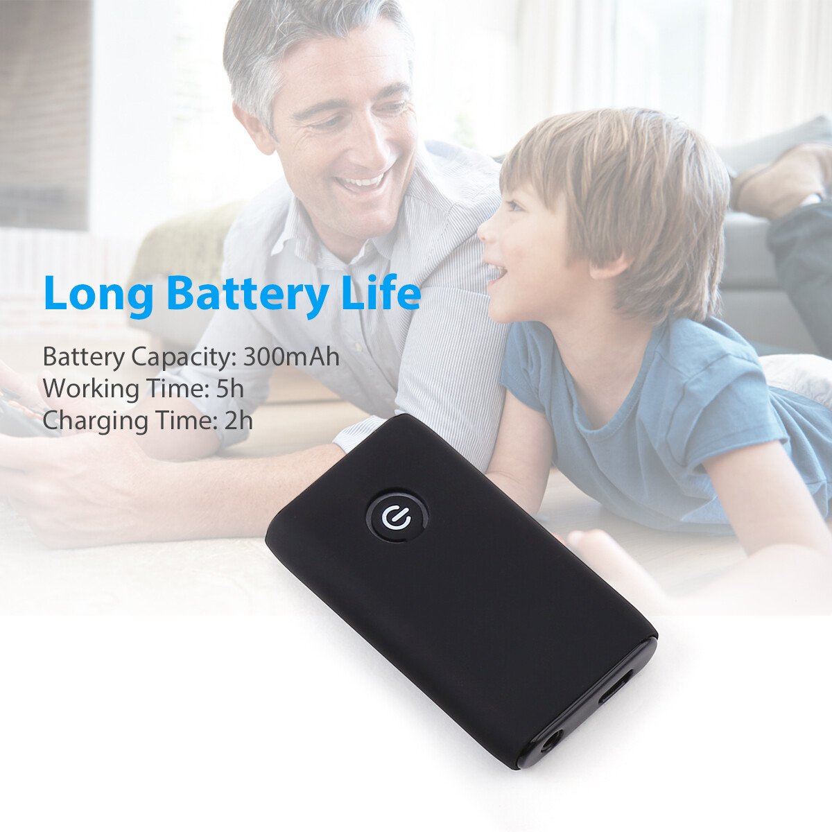 2-in-1 Bluetooth 5.0 Wireless Audio Aux 3.5mm Adapter Transmitter and Receiver