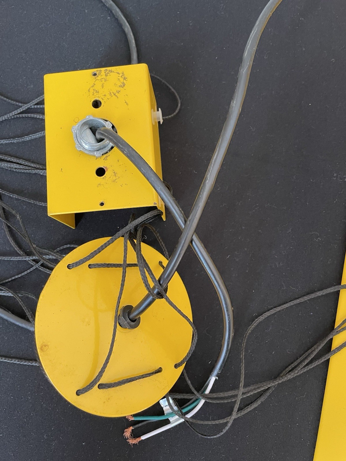 Vintage Hanging Lamp by Rodney Kinsman for Bieffeplast Postmodern Italy yellow