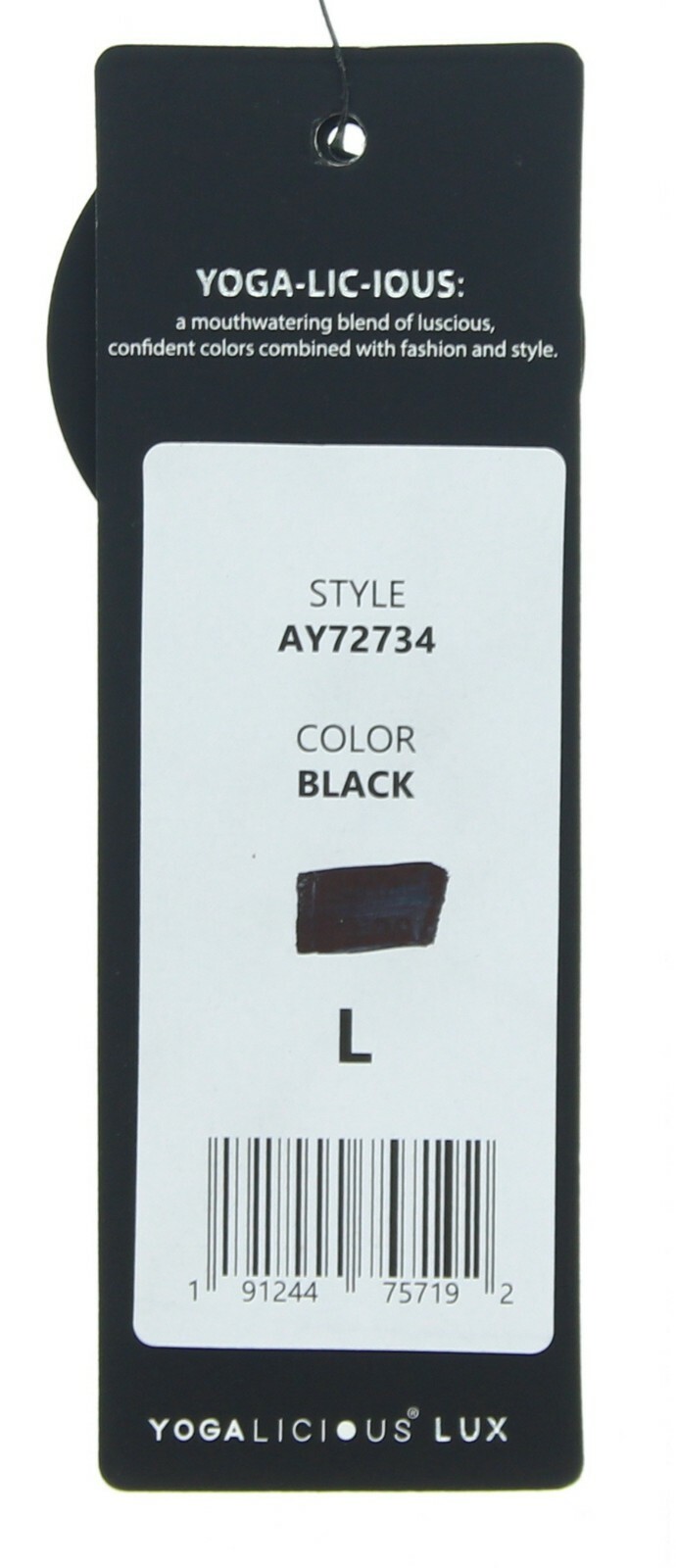 Yogalicious Lux Womens Yoga Legging Pants High Waist Side Pocket Black 7/8 Ankle