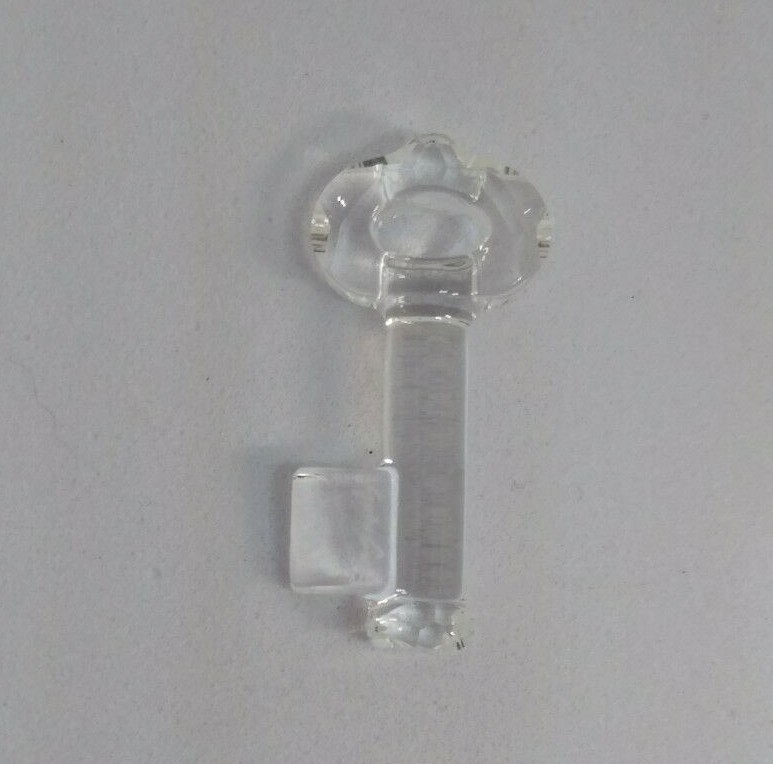 Swarovski Crystal Clear 30mm Key to Open Forest 6918 Pendant; Yoko Ono Signature