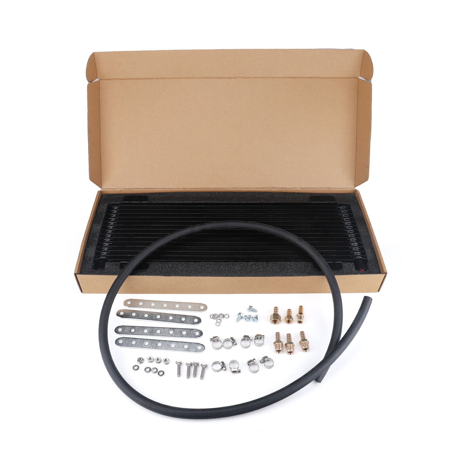 For Cool Max Low-Pressure Drop Transmission Oil Cooler 40000GVW W/ 6AN Fittings