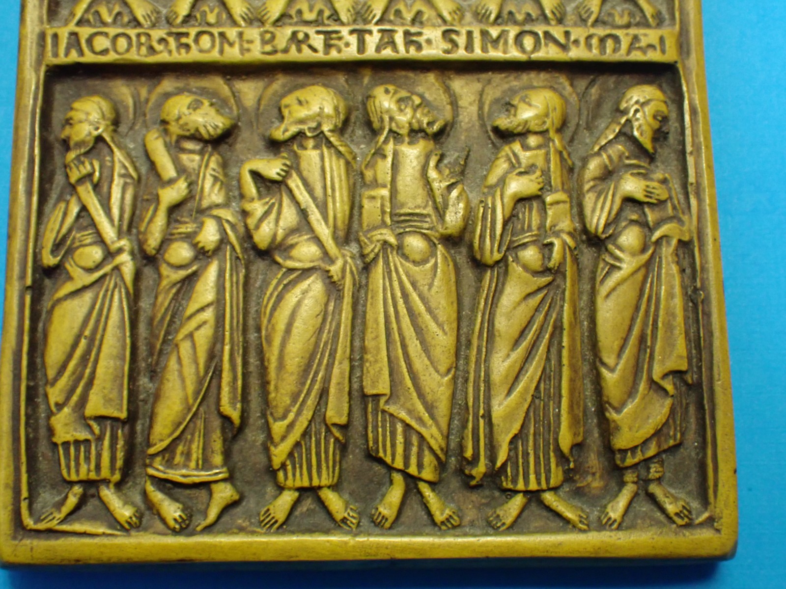 vintage MONASTERY wall PLAQUE / 12 APOSTLES of JESUS