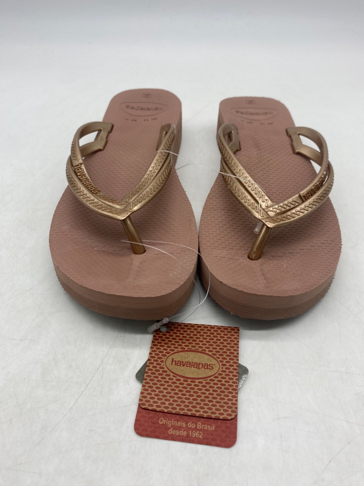 Havaianas Cappuccino Wedge Flip Flops Women's Sz 39 BR / 9.5 US