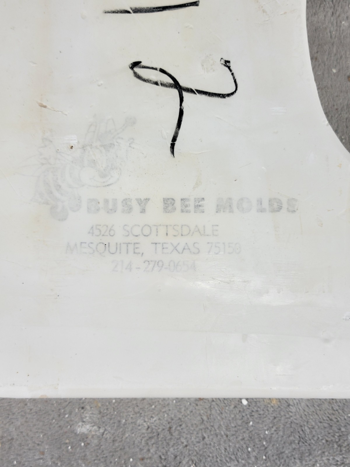 Vintage Ceramic Slip Casting Mold Cowboy Boot Plaque