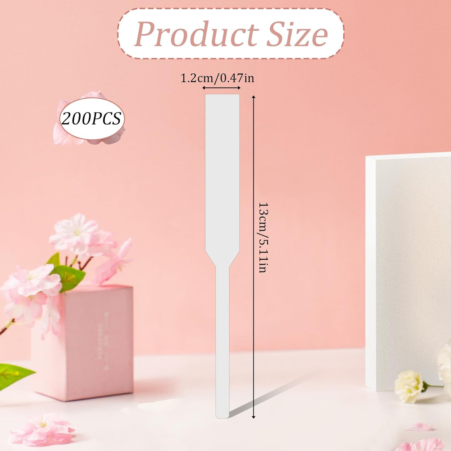 200 PCS Perfume Test Strips Paper Disposable White Perfume Paper Strips, Perfume