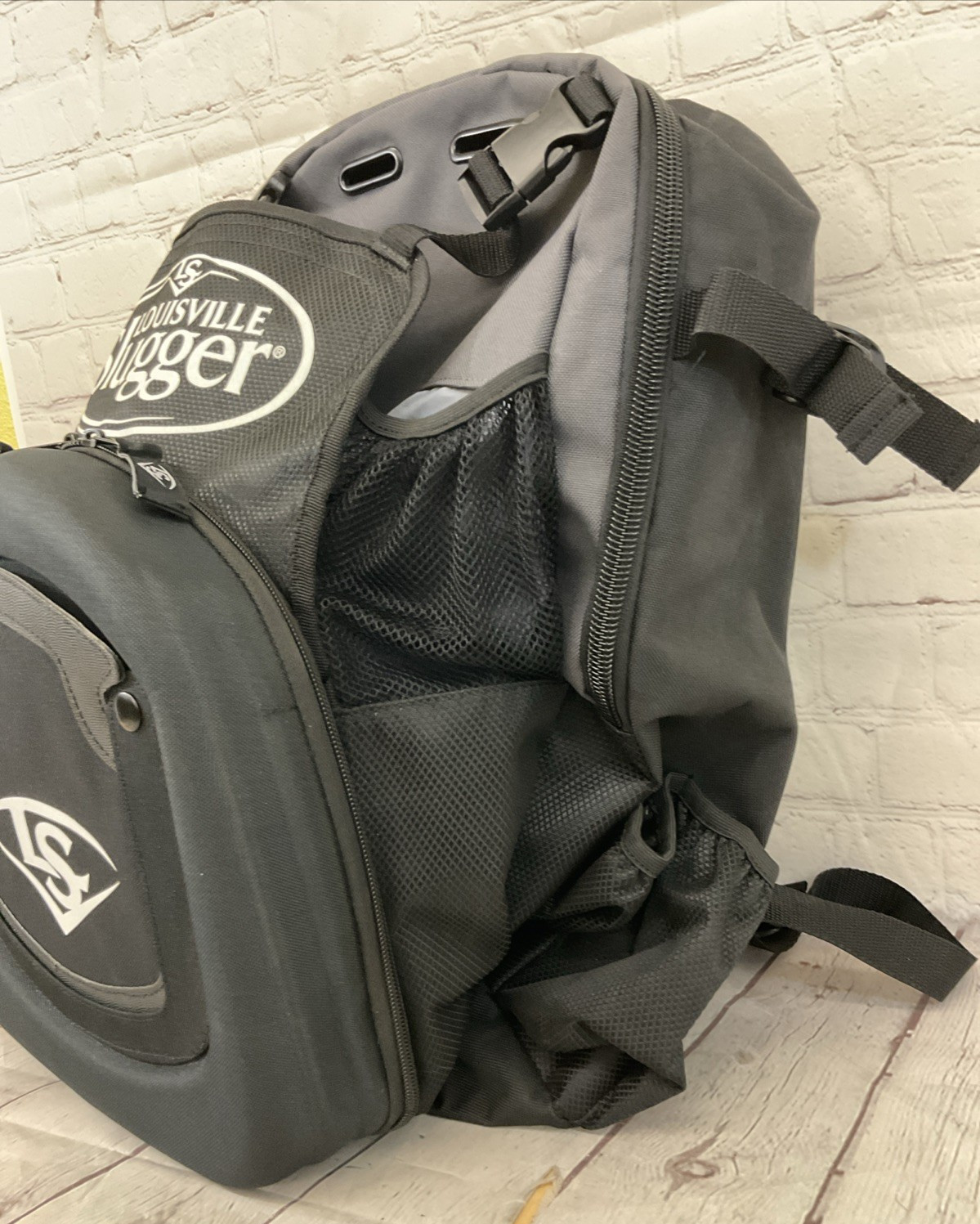 Louisville Slugger MV35140698 Athletic Baseball Backpack Black Grey OS