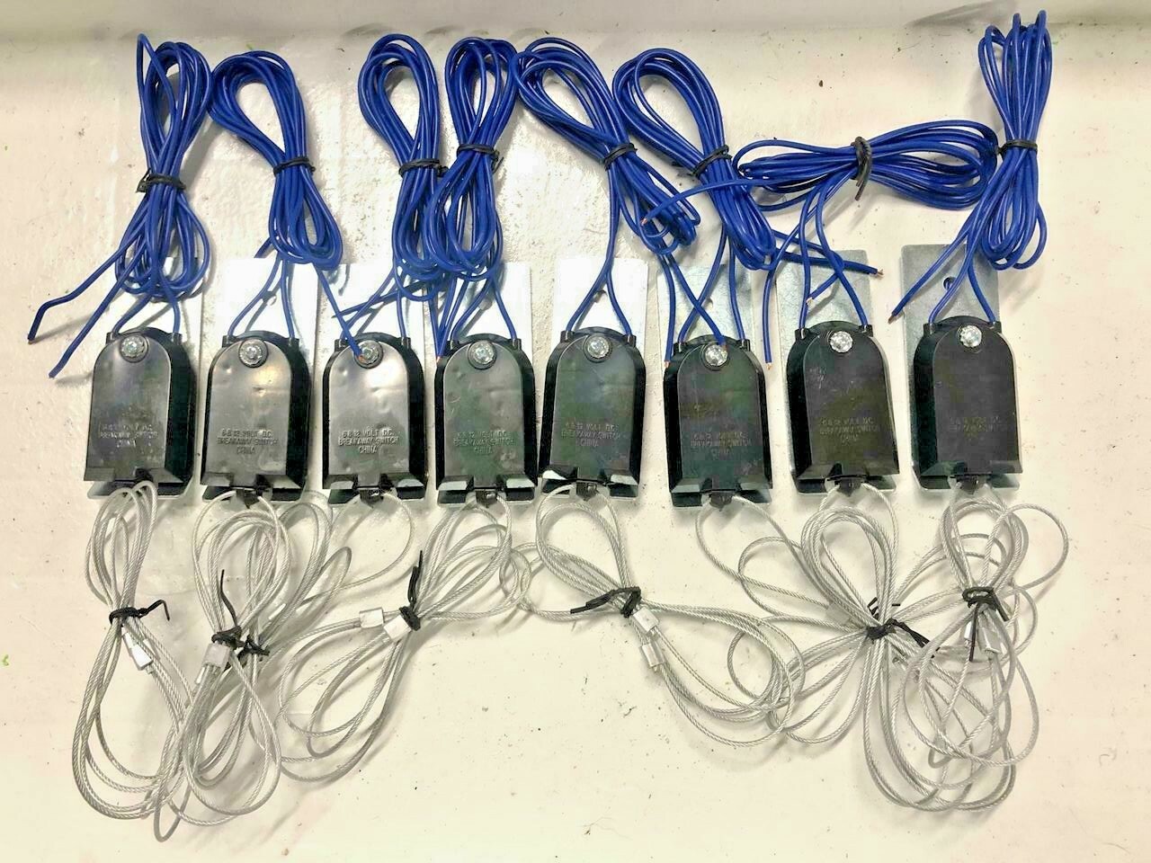 8) Brake Away Breakaway Trailer Electric Safety Switch Cables Pull Switch