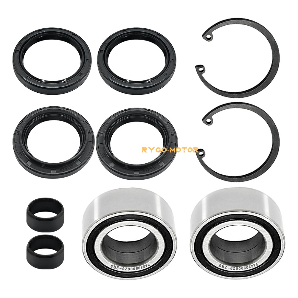 Front Wheel Bearing Seal Kit for Honda FourTrax 300 4x4 TRX300FW 300FW 1988-2000