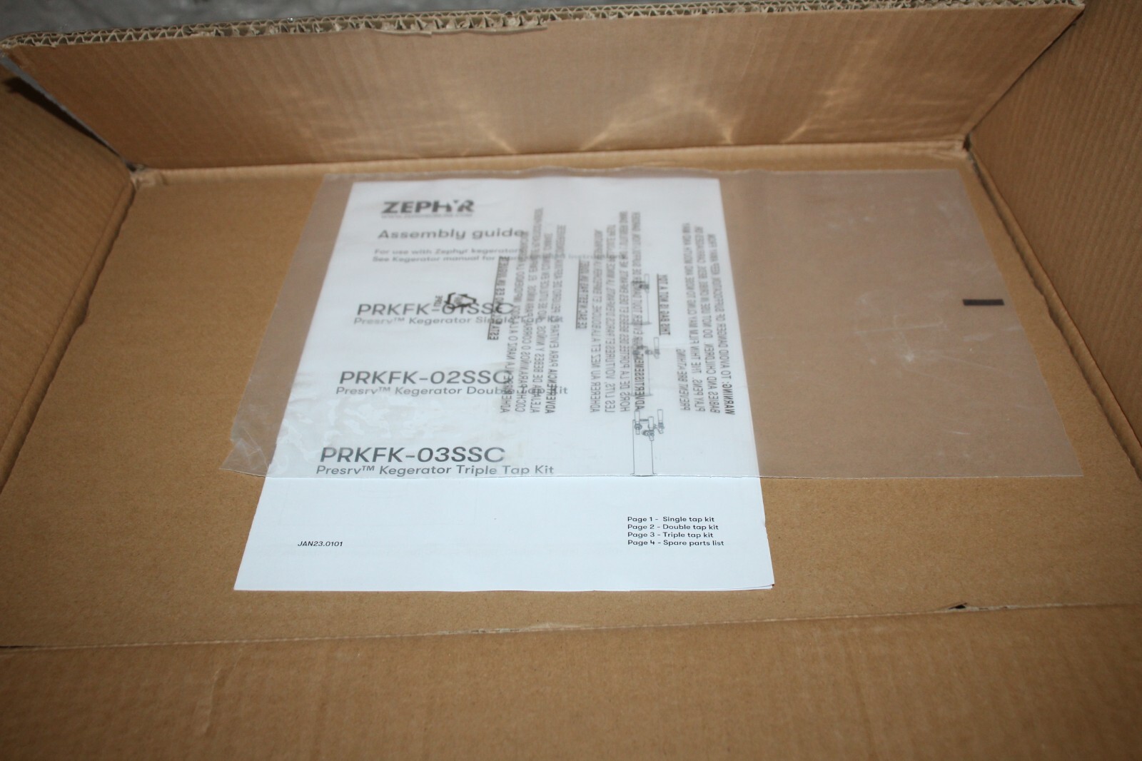 Zephyr Kegerator Double Tap Kit with CO2 Tank PRKFK-02SSC