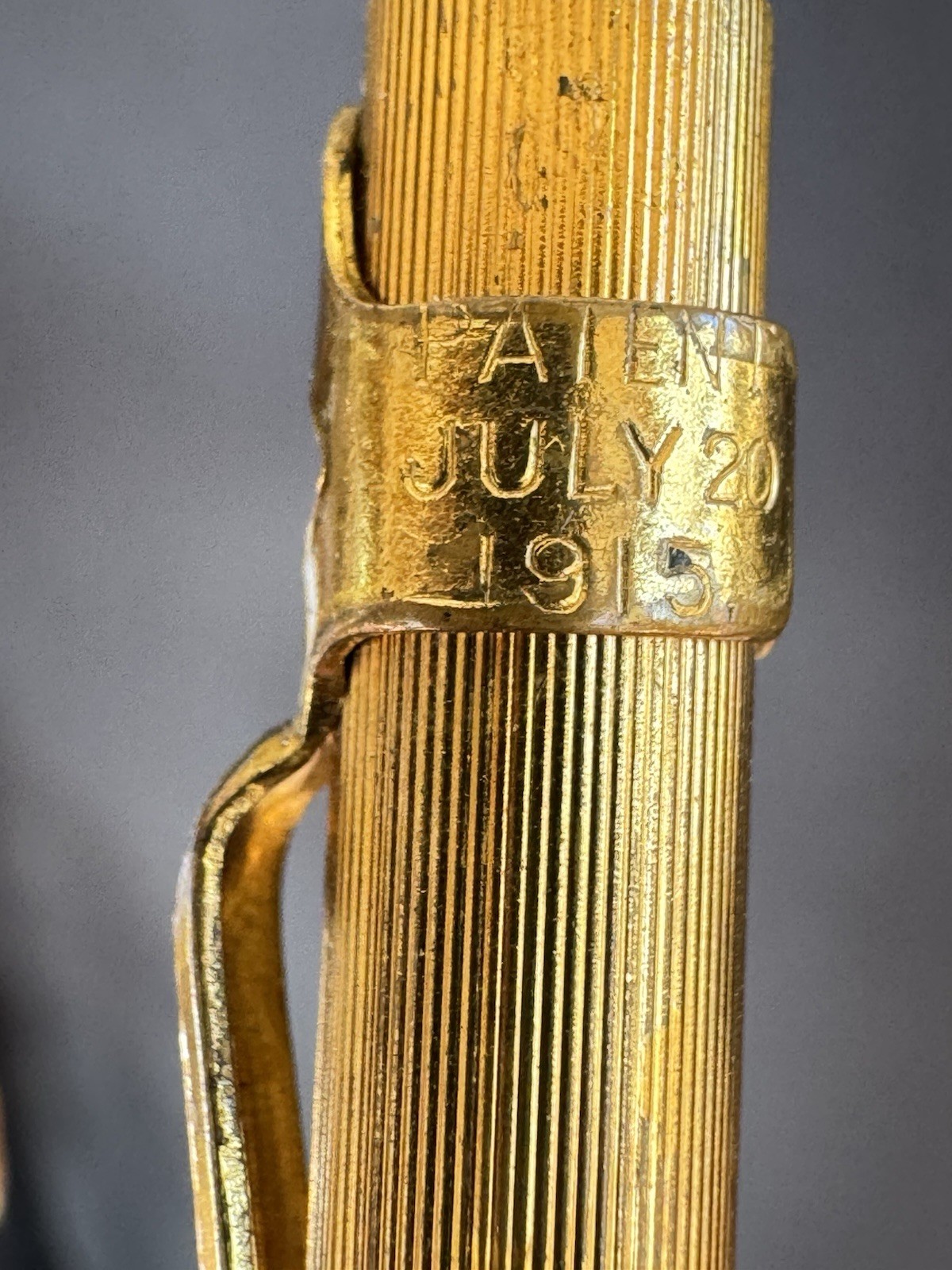 1915 Blaisdell Mechanical Pencil Co Gold Tone Plated - Rare Antique Parts Repair