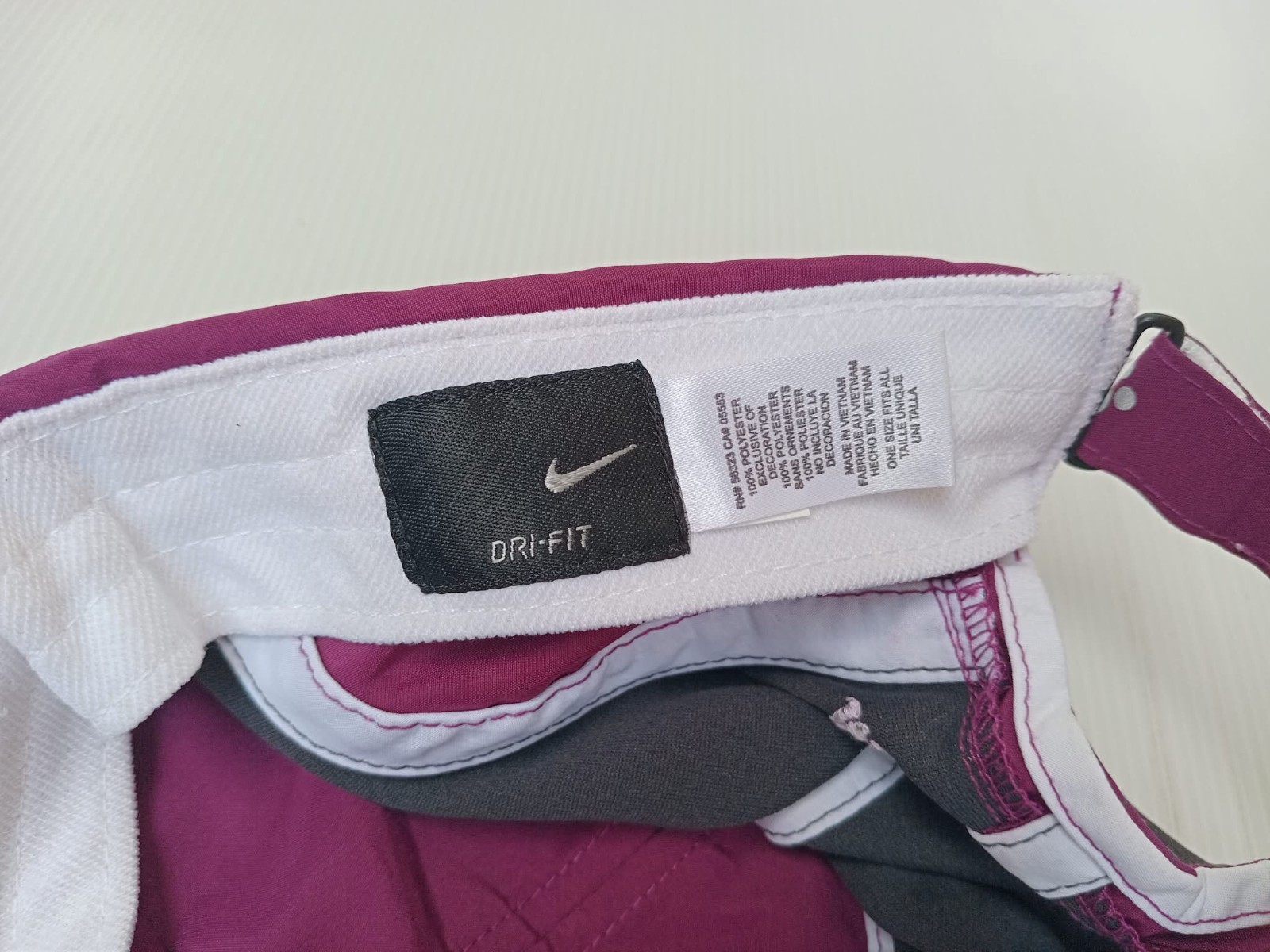 Nike DRI-FIT Cap Hat 2 Colorful Magenta-Gray Mesh/Swoosh Flower