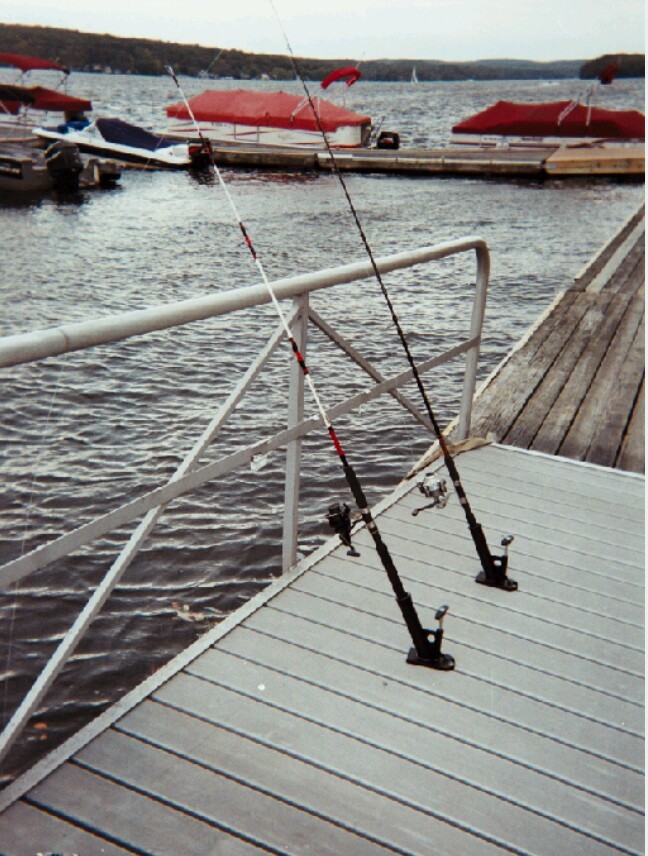 Fishing Pole Holder Fish from Deck or Pier MADE IN USA