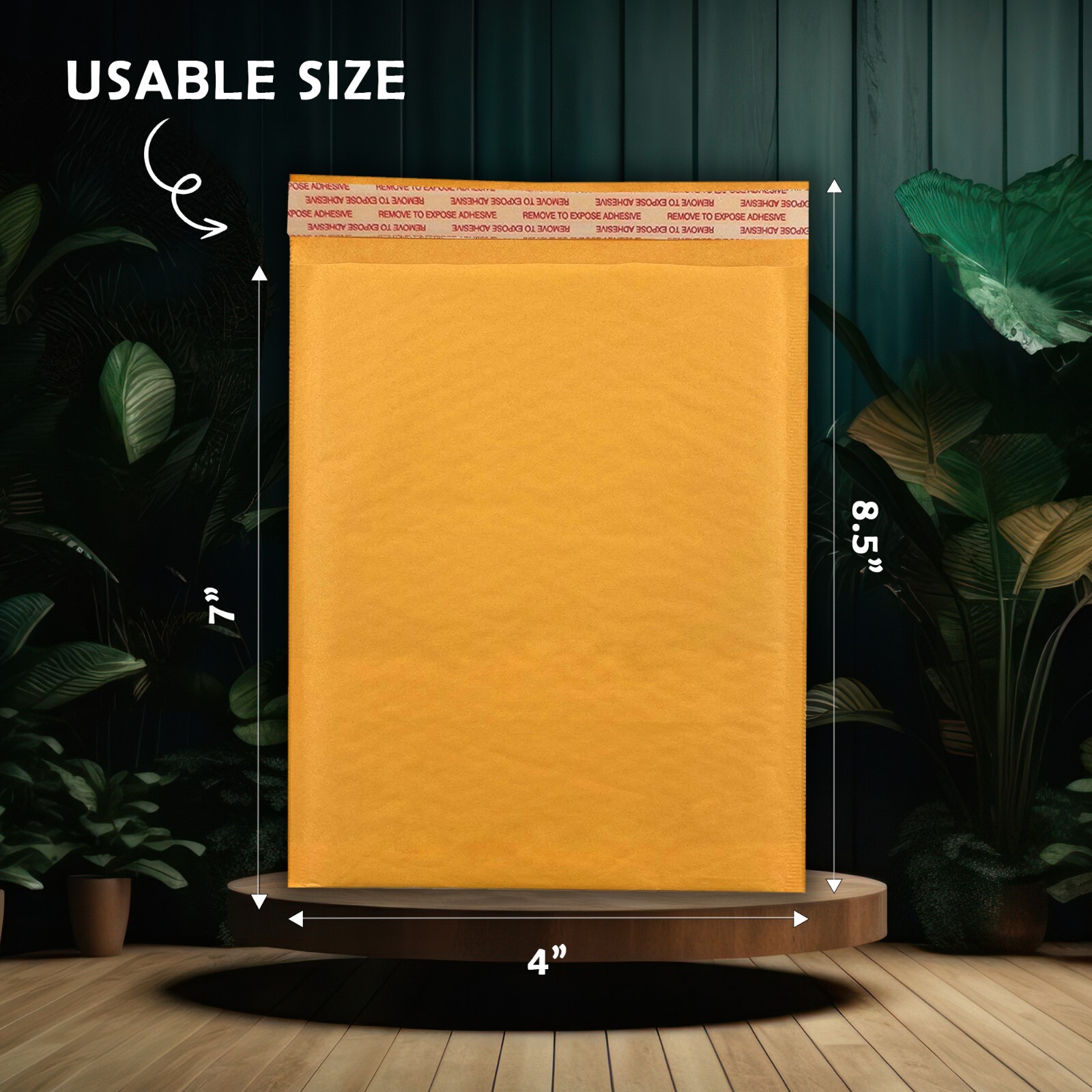 Yens® 500 #000 4x8 Kraft Bubble Padded Envelopes Mailers Inner 4 X 7