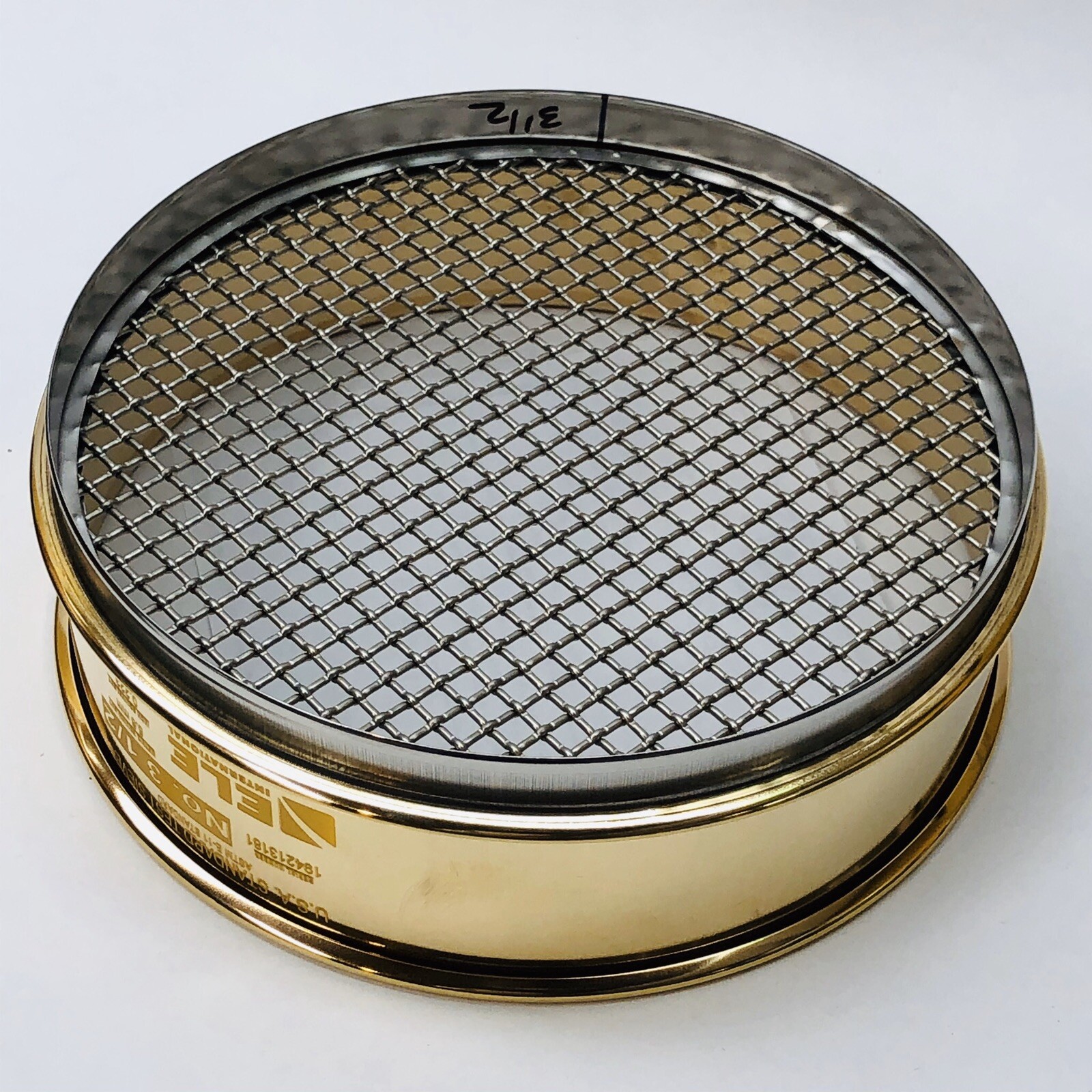 ELE INTERNATIONAL USA STANDARD TEST SIEVE 8''-FH-BR-SS-US-#3-1/2 SIEVE (4856)