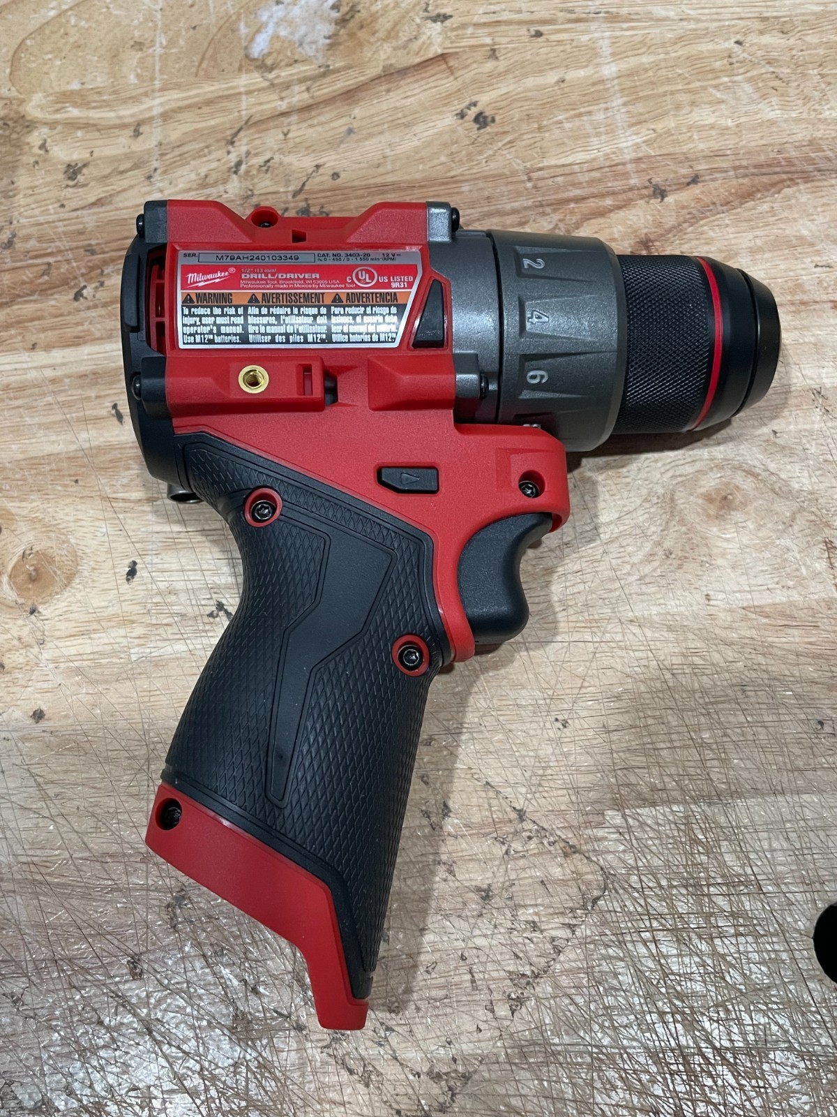 Milwaukee 3404-20 M12 FUEL Cordless 1/2 in. Drill/Driver - Red/Black