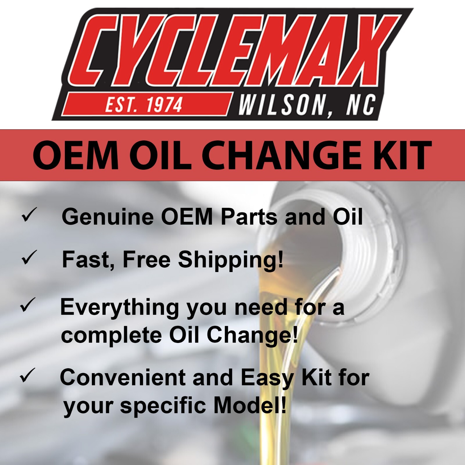 OEM 2000-2007 Honda VT1100 Shadow Spirit Oil Change Kit