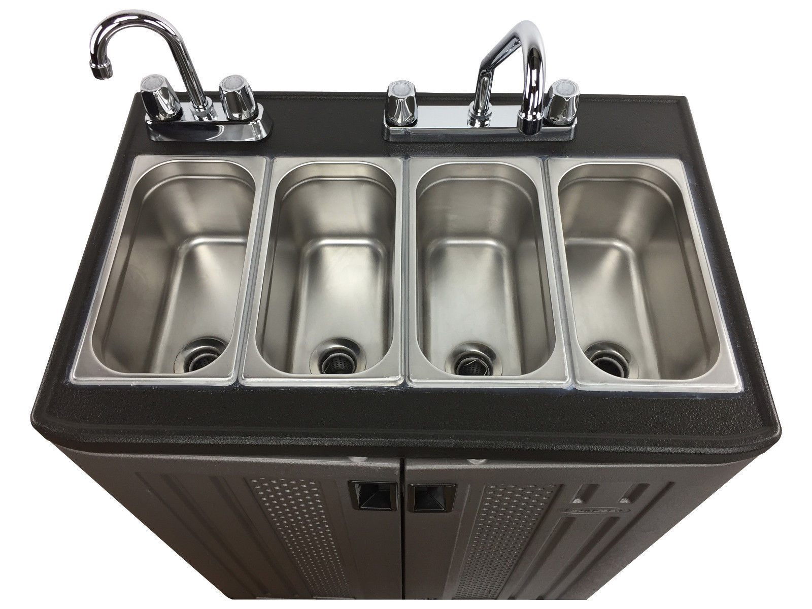Mobile Concession Sink Portable Food Truck Trailer 4 Compartment Hand Wash Hot