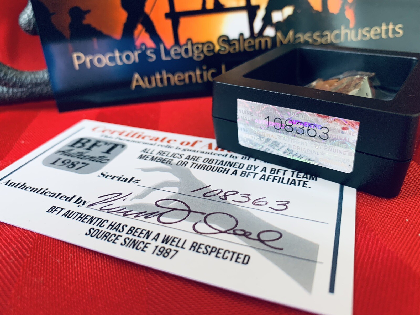 Salem Witch Hangings Historical Location Artifact with COA