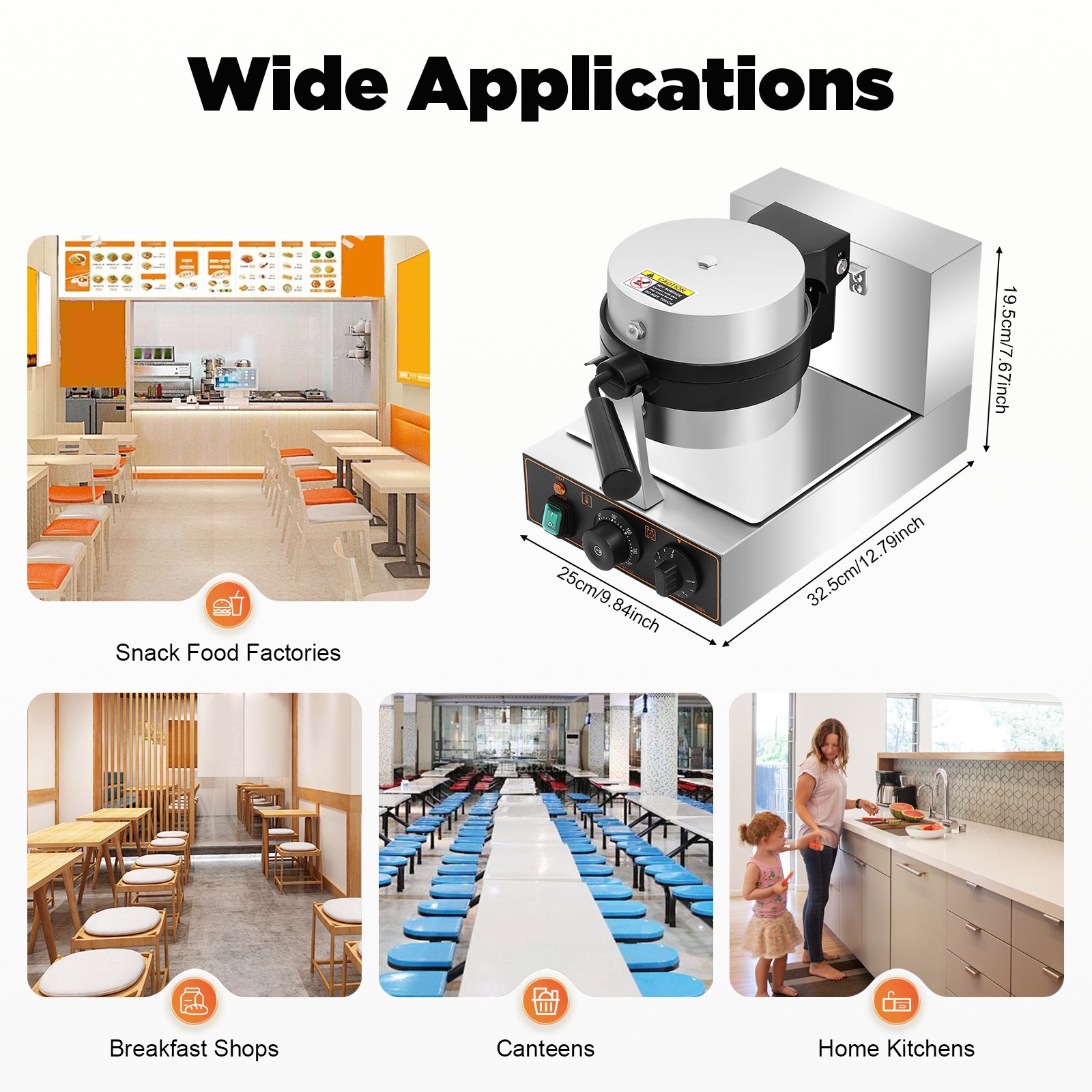 1KW Hamburger Maker Burger Machine Ice Cream Maker Panini Press Baking