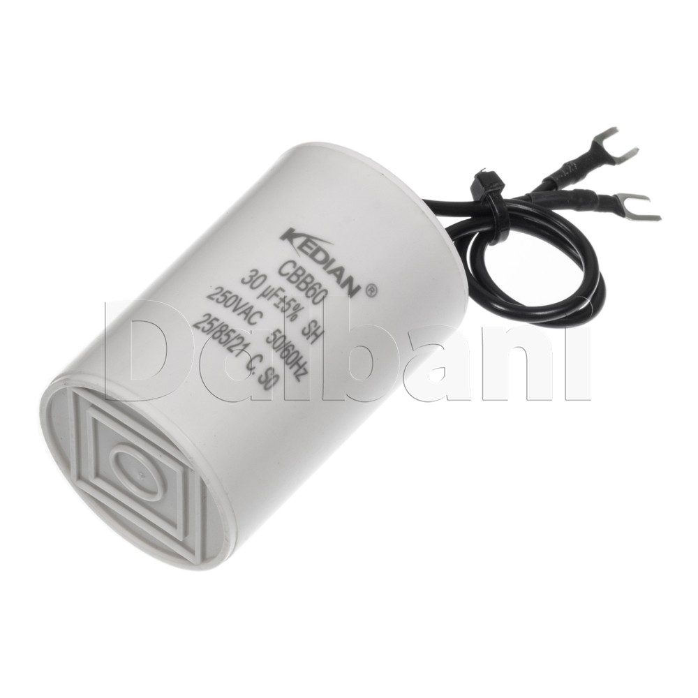 Japanese Spec 30UF 250VAC Wire Motor Run Capacitor CBB60 30MFD 25/85/21 40X60