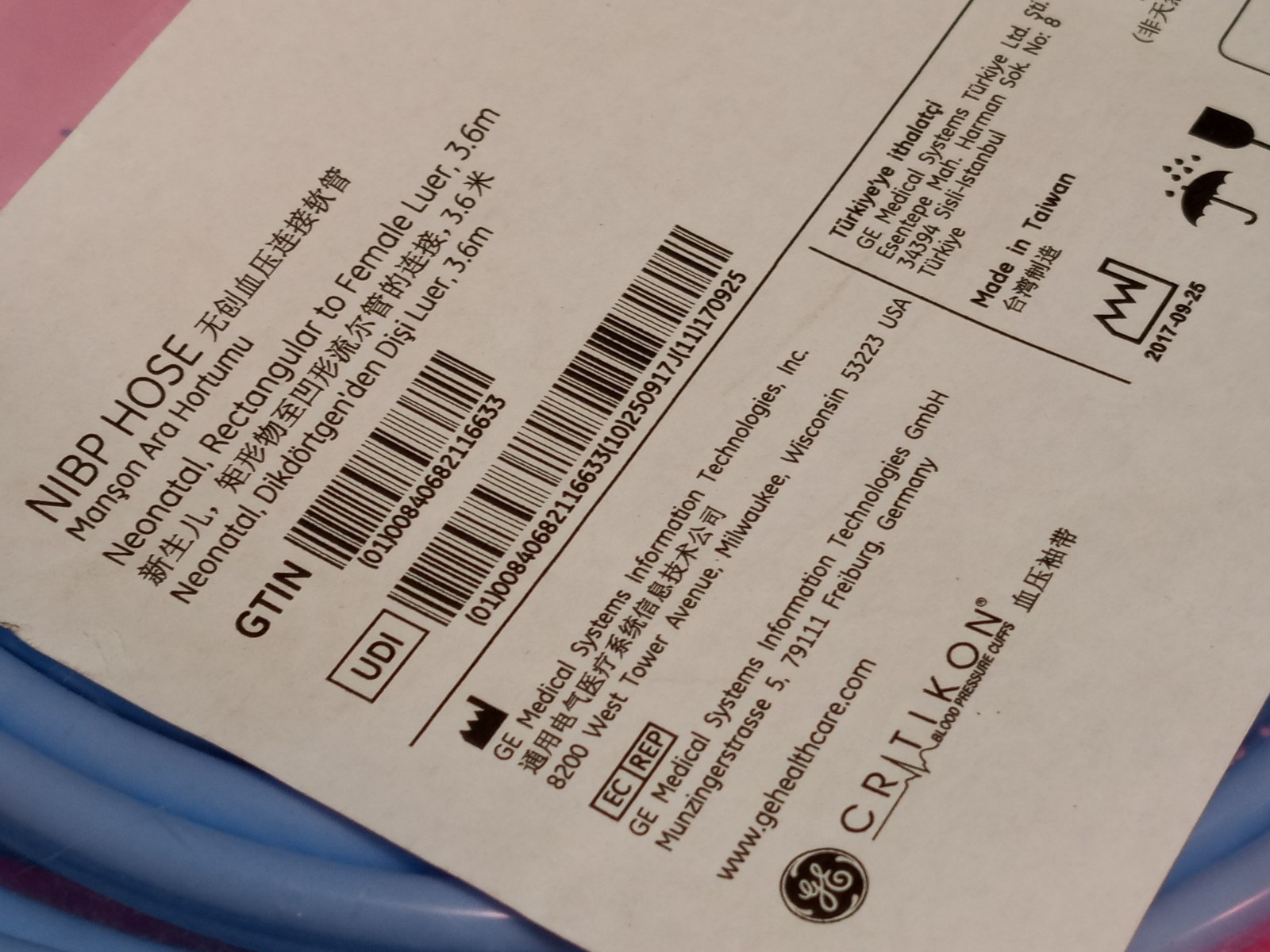 Lot of 40+ BP cuffs & hoses GE Critikon/Welch Allyn 2205 107365 088845 NIBP 12ft