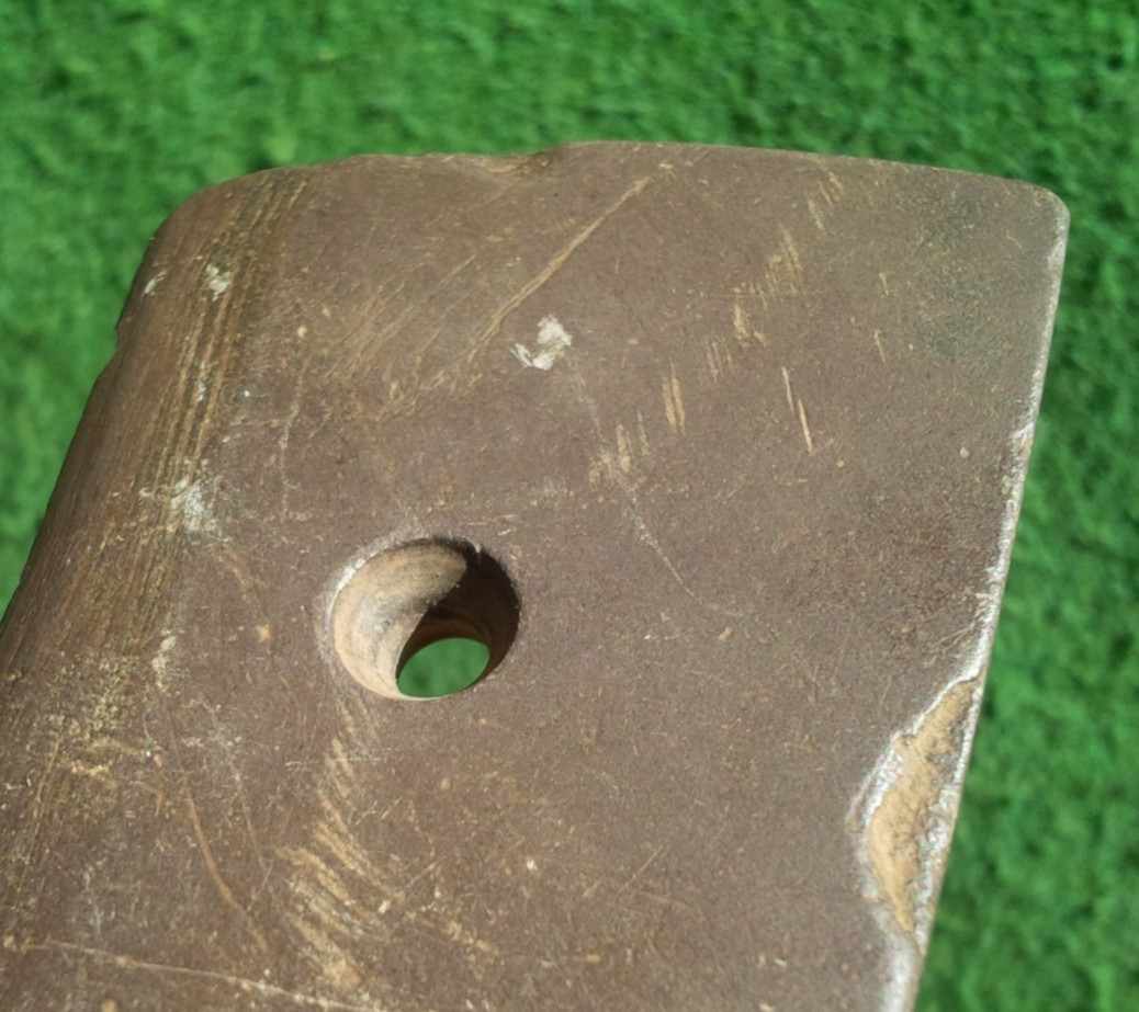 4-3/8" DRILLED SLATE PENDANT KENTUCKY ARROWHEAD AUTHENTIC INDIAN ARTIFACT GORGET