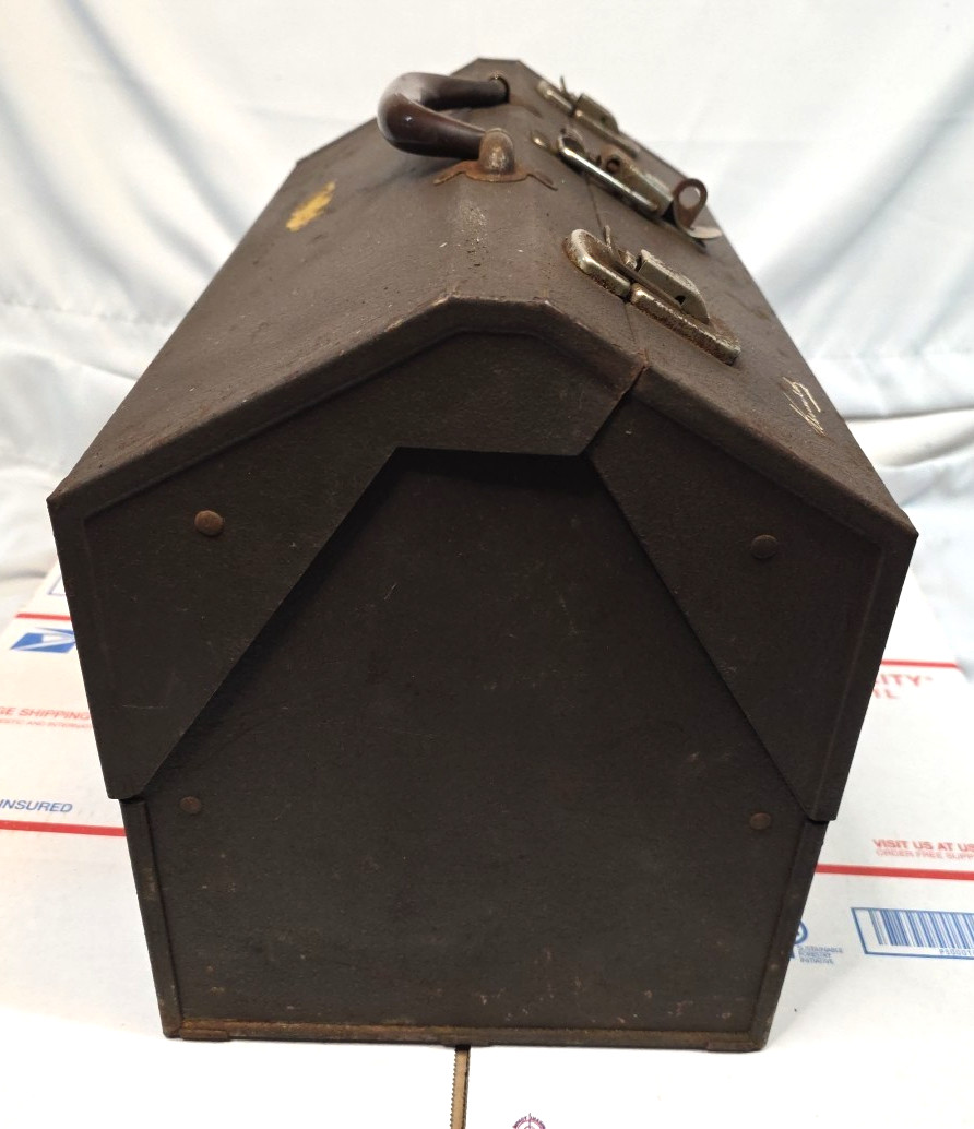 Vintage Kennedy Kits 1018 Cantilever Style Toolbox Tool Box Brown