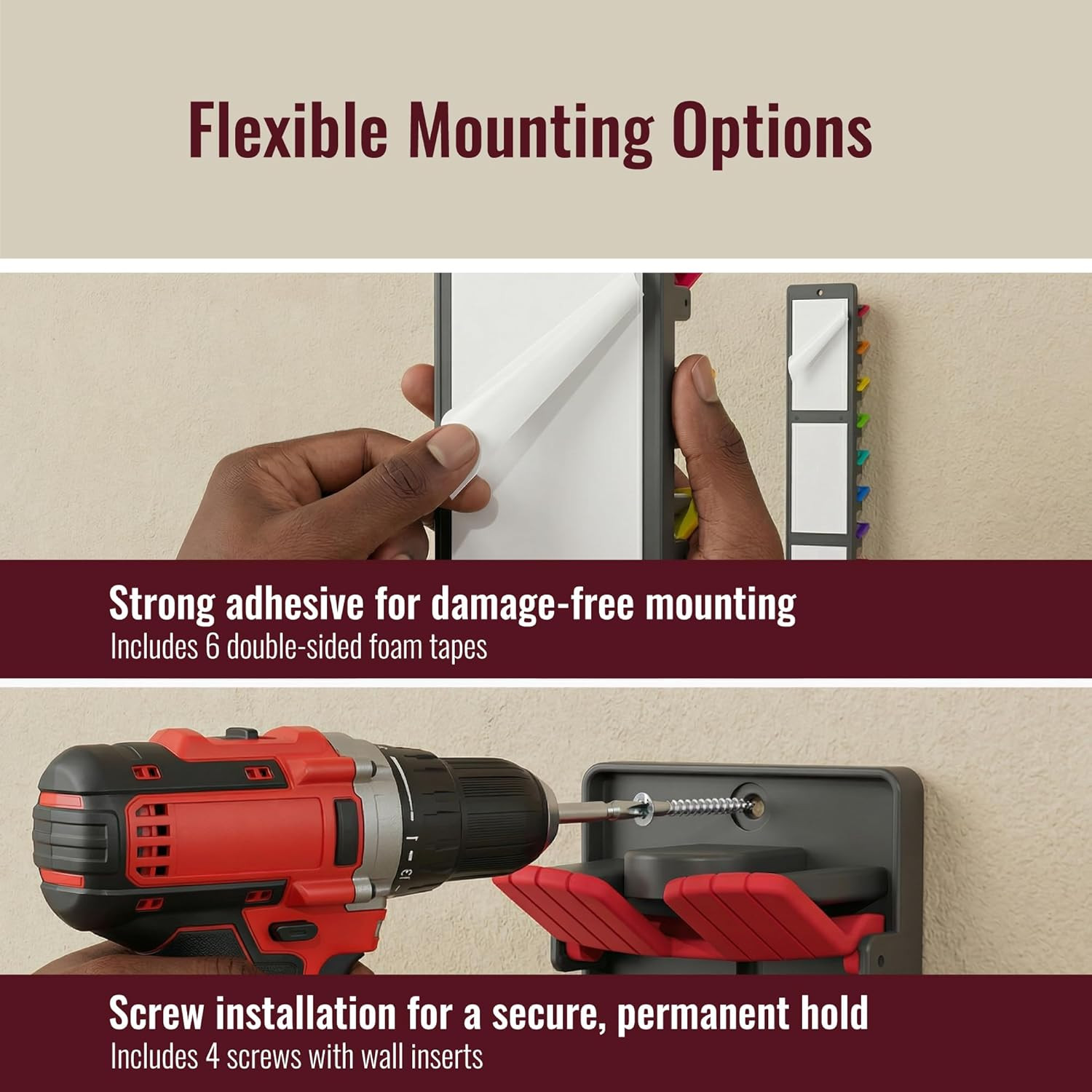 Hat Organizer for Baseball Caps - 2 Pack Hat Rack Hanger for Wall Door Closet